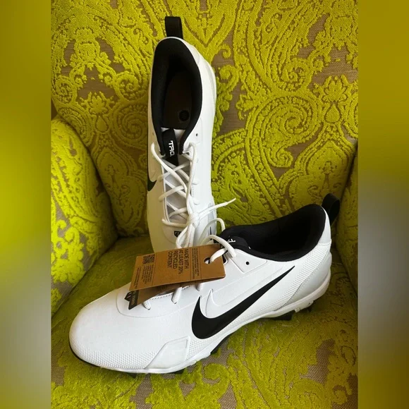 Nike Force Trout 9 Keystone White Black Cleats Size 12.5 - Picture 4 of 9